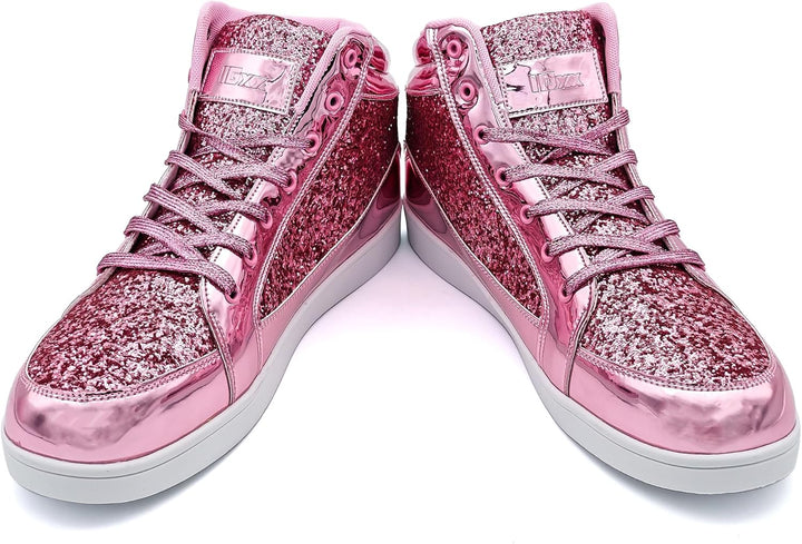 Casual Glitter Sneakers - NeonFlash-Black-5-State of Style