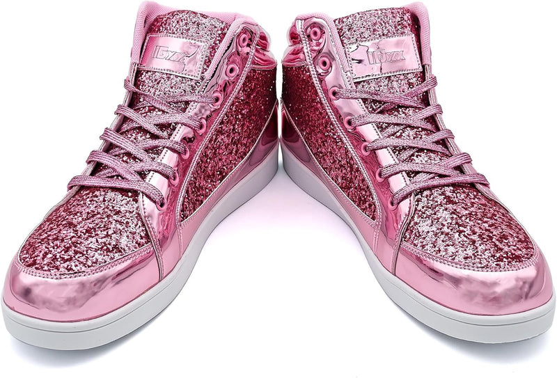 Casual Glitter Sneakers - NeonFlash-Black-5-State of Style