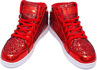 Casual Glitter Sneakers - NeonFlash-Black-5-State of Style