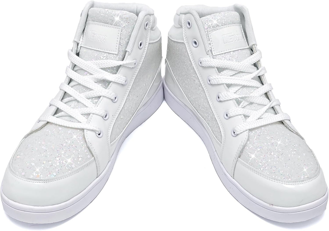 Casual Glitter Sneakers - NeonFlash-Black-5-State of Style