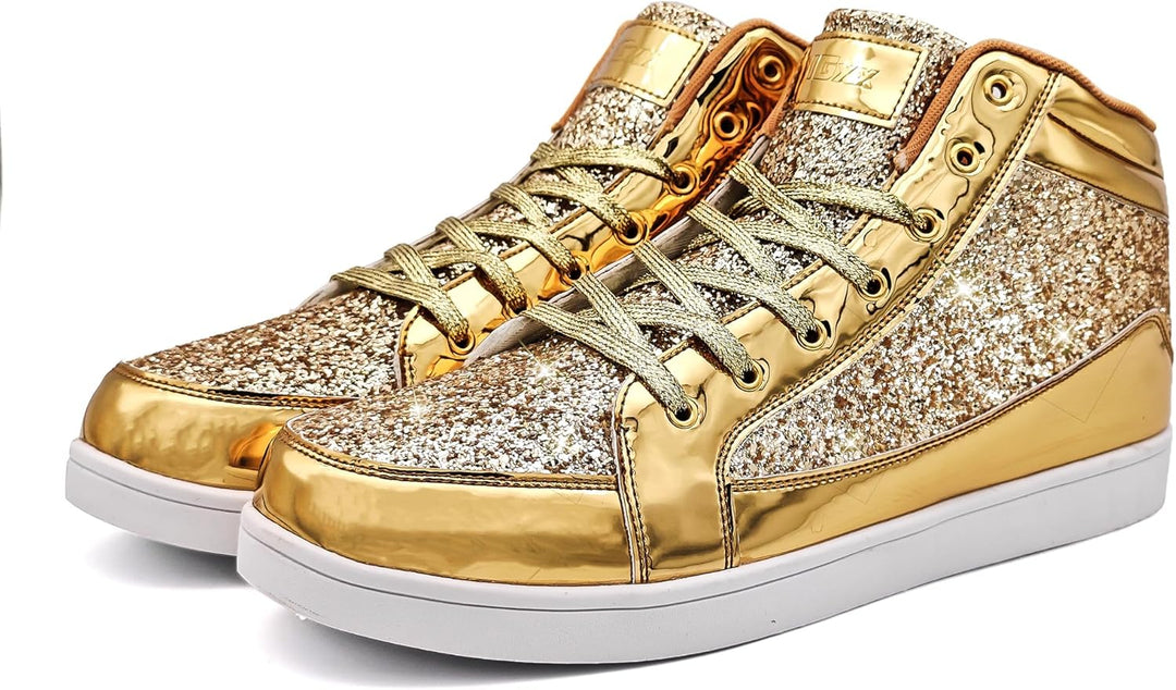 Casual Glitter Sneakers - NeonFlash-Black-5-State of Style