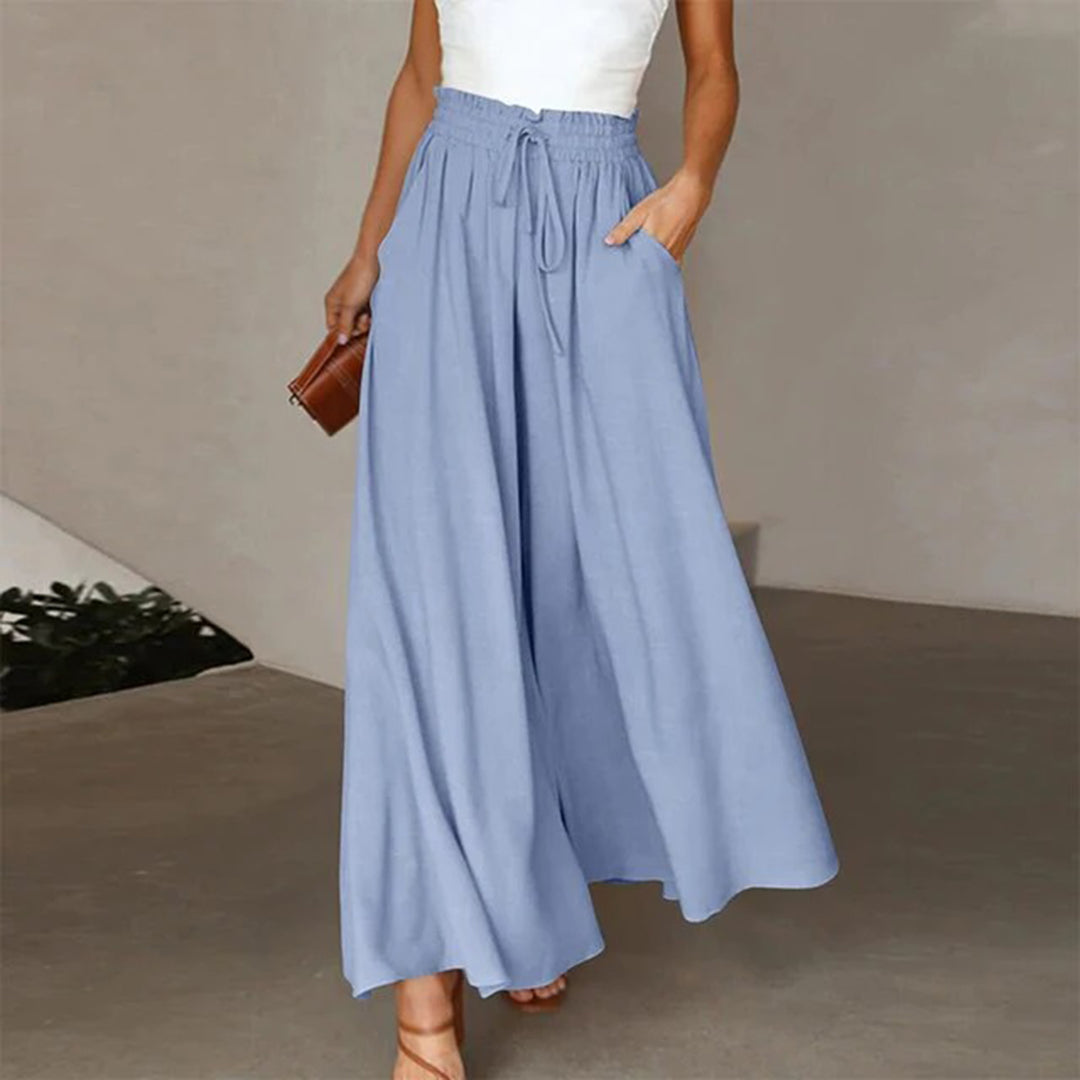 Casual High Waist Trousers for Women - Isla-Blue-S-State of Style