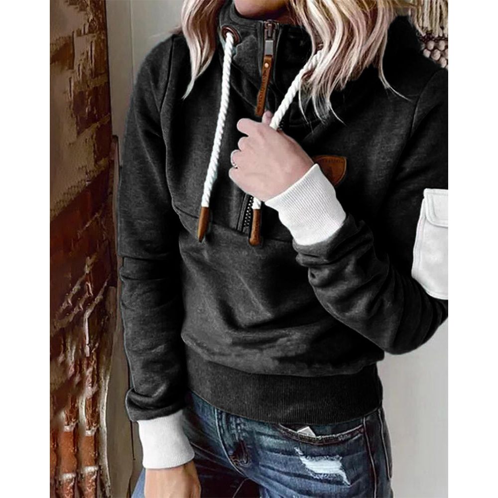 Casual Hoodie in Solid Colour - Luna-Green-S-State of Style