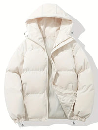 Casual Hoodie Jacket with Zip – Orion-Beige-M-State of Style