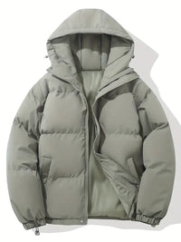 Casual Hoodie Jacket with Zip – Orion-Gray-M-State of Style