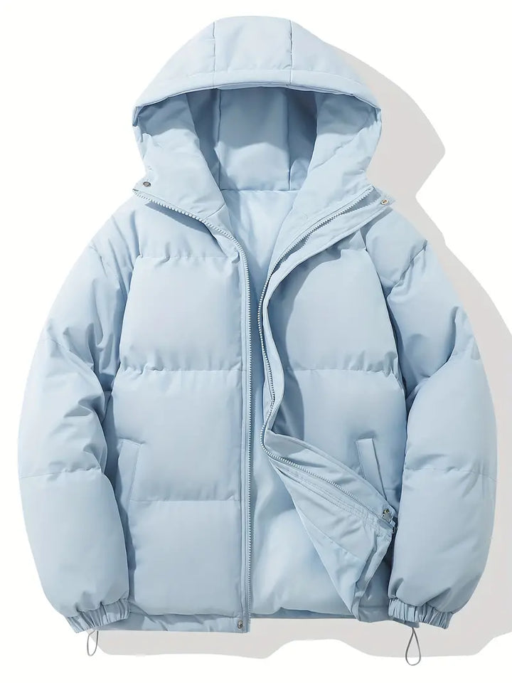 Casual Hoodie Jacket with Zip – Orion-Sky blue-M-State of Style