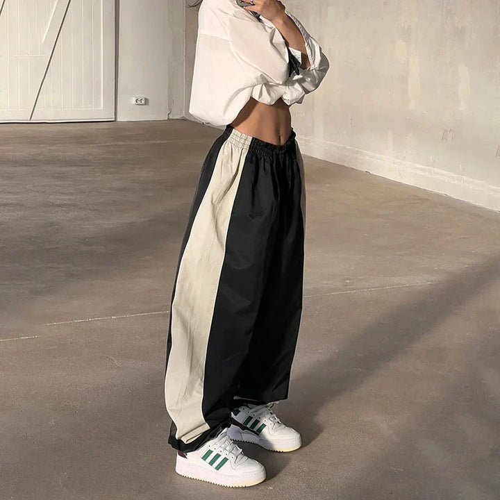 Casual Jogging Trousers with Colour Blocks - Nova-Black-XS-State of Style
