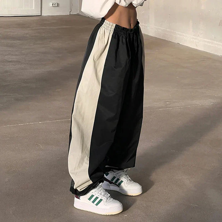 Casual Jogging Trousers with Colour Blocks - Nova-Black-XS-State of Style