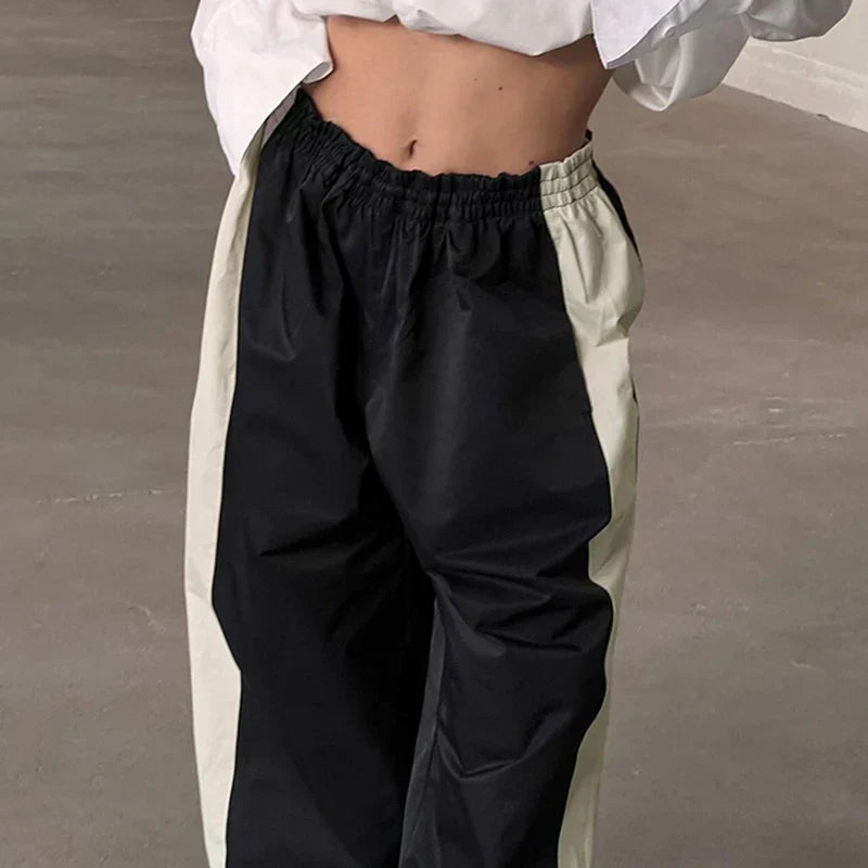 Casual Jogging Trousers with Colour Blocks - Nova-Black-XS-State of Style