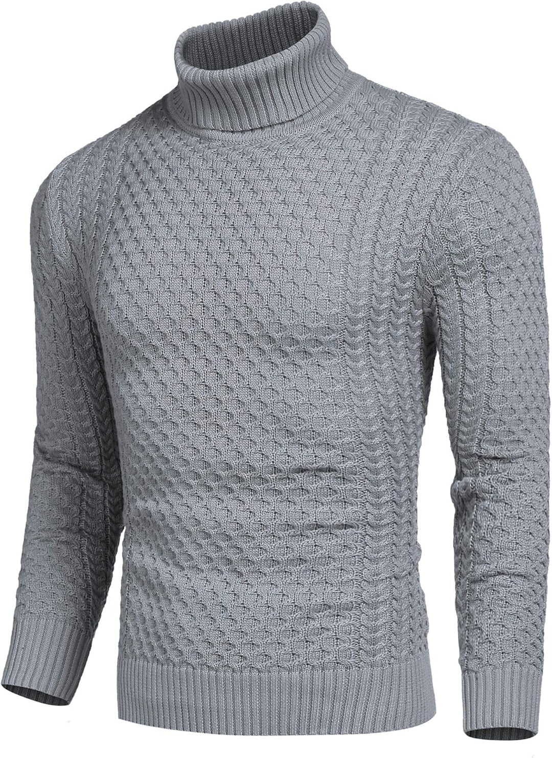 Casual Knit Men's Turtleneck - Sander-Black-S-State of Style