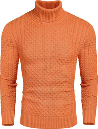 Casual Knit Men's Turtleneck - Sander-Black-S-State of Style