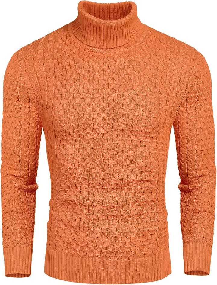 Casual Knit Men's Turtleneck - Sander-Black-S-State of Style