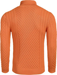 Casual Knit Men's Turtleneck - Sander-Black-S-State of Style