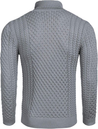 Casual Knit Men's Turtleneck - Sander-Black-S-State of Style