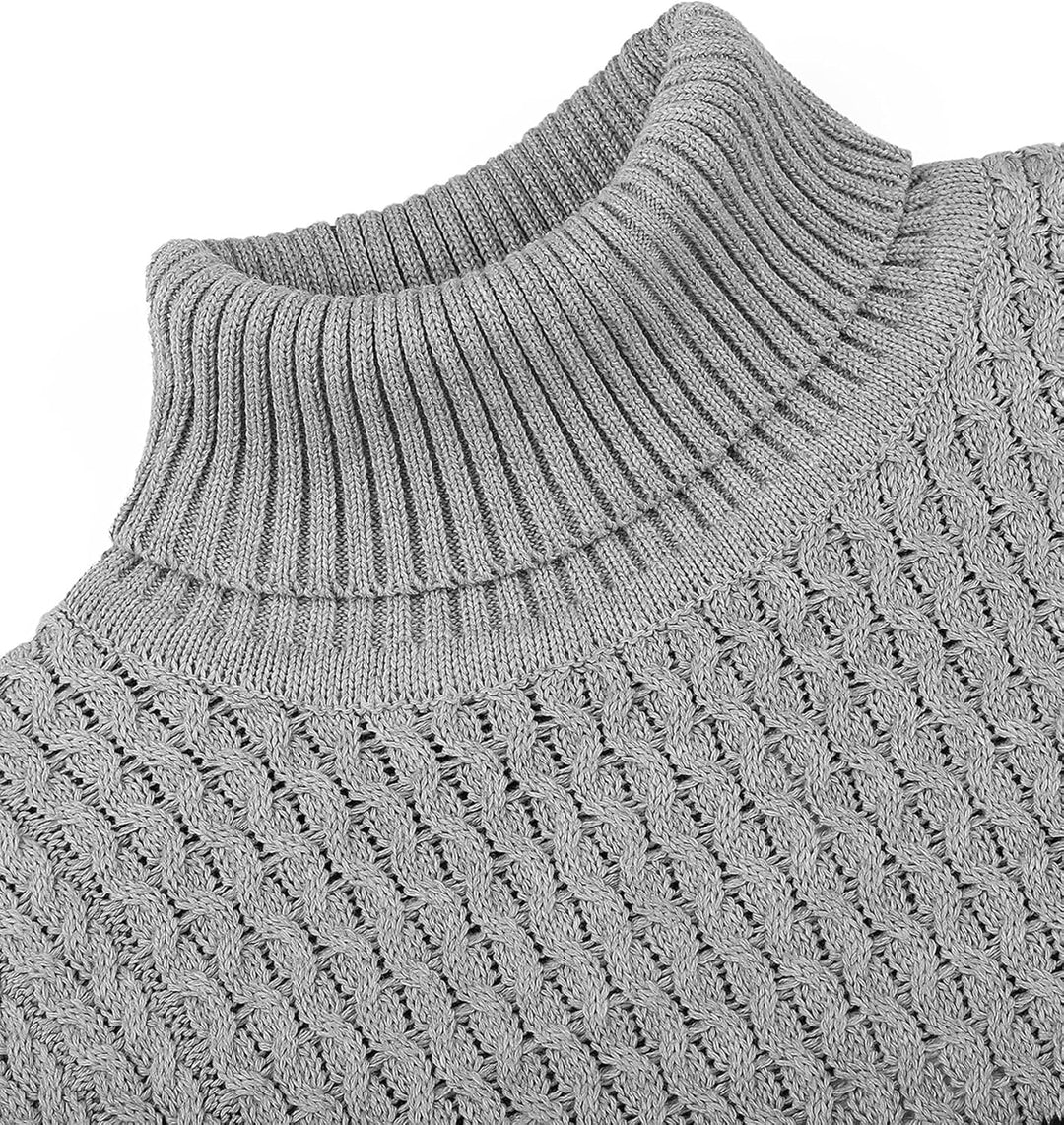 Casual Knit Men's Turtleneck - Sander-Black-S-State of Style