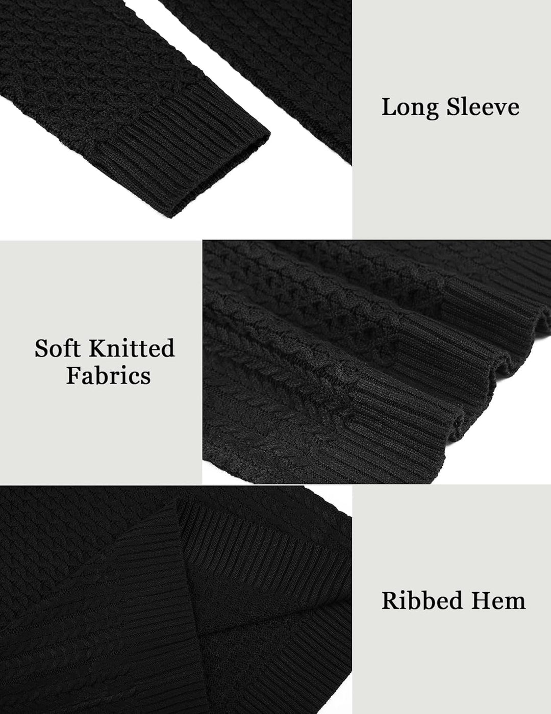 Casual Knit Men's Turtleneck - Sander-Black-S-State of Style