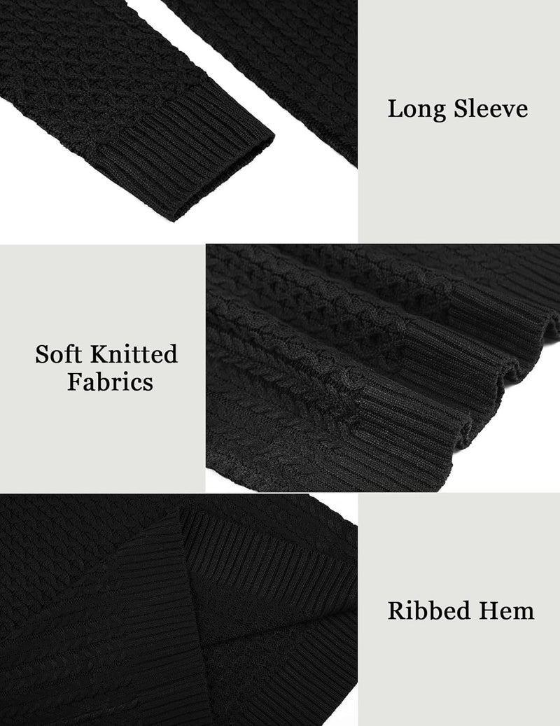 Casual Knit Men's Turtleneck - Sander-Black-S-State of Style