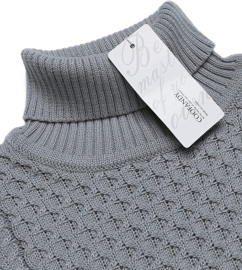 Casual Knit Men's Turtleneck - Sander-Black-S-State of Style