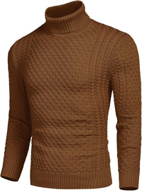 Casual Knit Men's Turtleneck - Sander-Black-S-State of Style