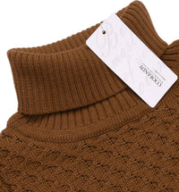 Casual Knit Men's Turtleneck - Sander-Black-S-State of Style