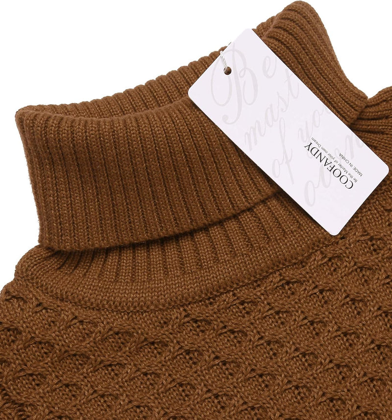 Casual Knit Men's Turtleneck - Sander-Black-S-State of Style