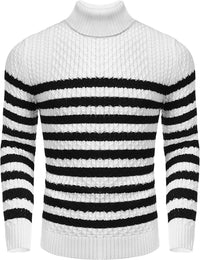 Casual Knit Men's Turtleneck - Sander-Black-S-State of Style