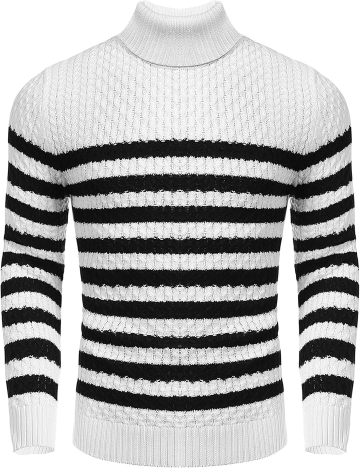 Casual Knit Men's Turtleneck - Sander-Black-S-State of Style