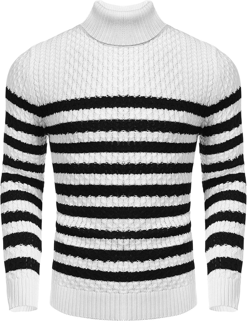 Casual Knit Men's Turtleneck - Sander-Black-S-State of Style