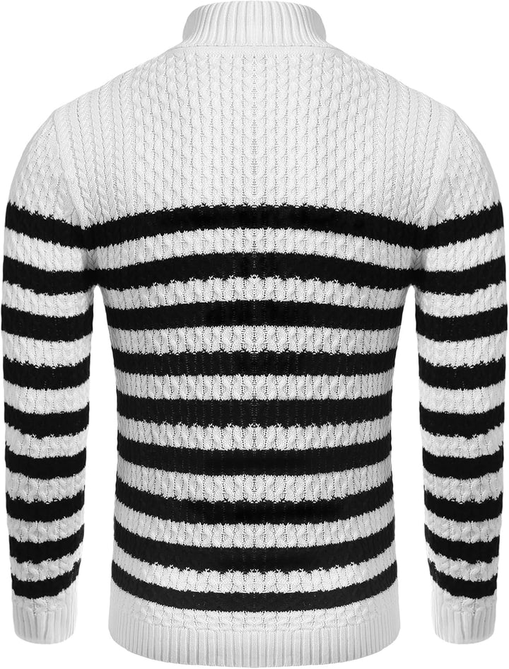 Casual Knit Men's Turtleneck - Sander-Black-S-State of Style