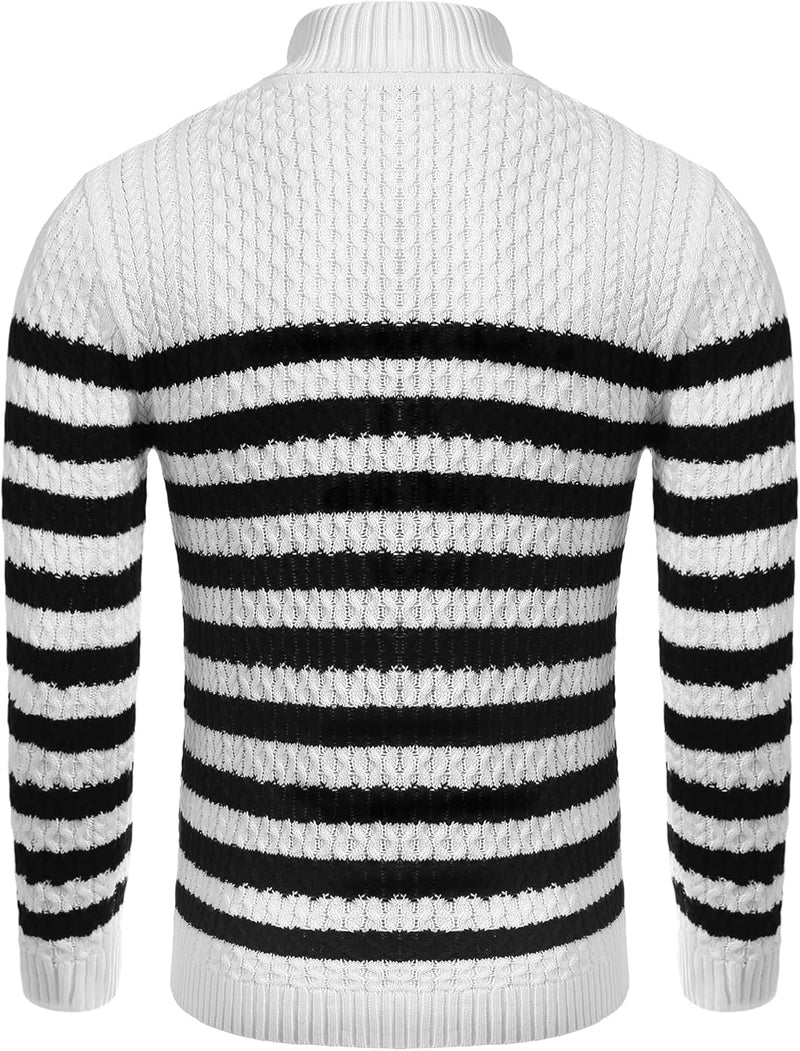 Casual Knit Men's Turtleneck - Sander-Black-S-State of Style