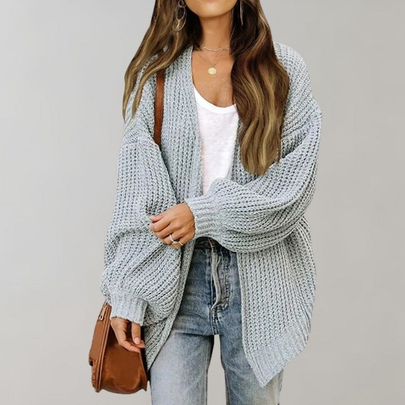 Casual Knitted Women's Cardigan - Aria-Grey-S-State of Style