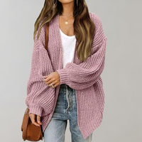 Casual Knitted Women's Cardigan - Aria-Pink-S-State of Style