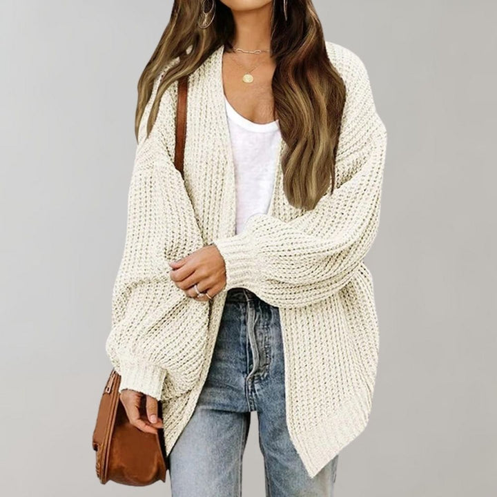 Casual Knitted Women's Cardigan - Aria-White-S-State of Style
