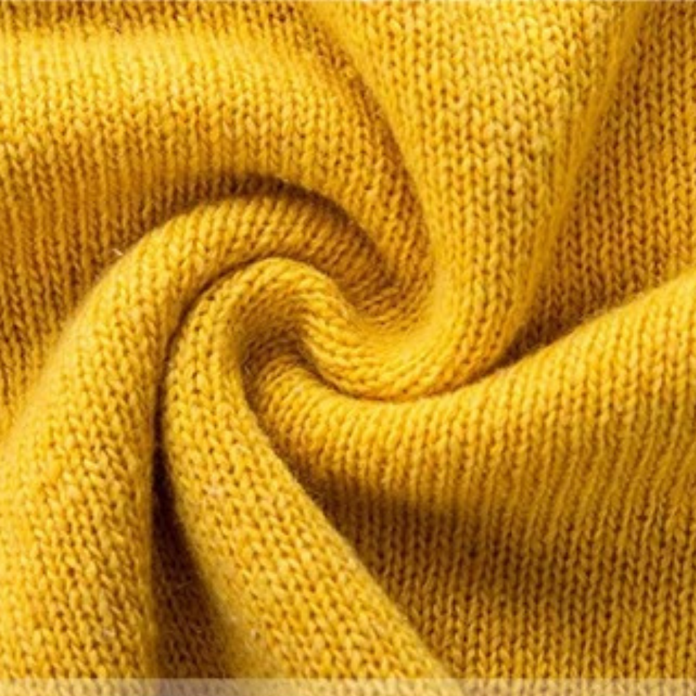 Casual Knitted Women's Sweater - Mila-Yellow-S-State of Style