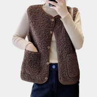 Casual Knotted Women's Gilet - Noa-Beige-XS-State of Style