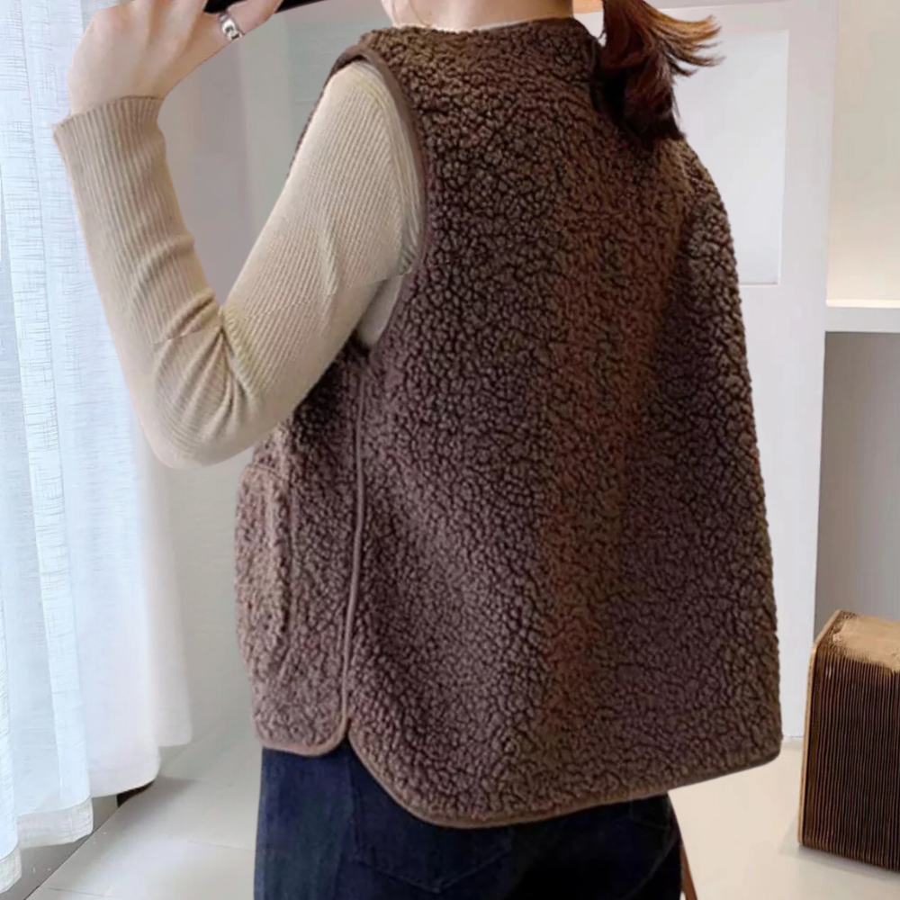 Casual Knotted Women's Gilet - Noa-Beige-XS-State of Style