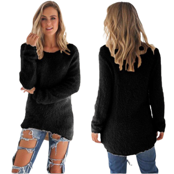 Casual Ladies Sweater - Ella-Black-S-State of Style
