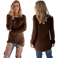 Casual Ladies Sweater - Ella-Brown-S-State of Style