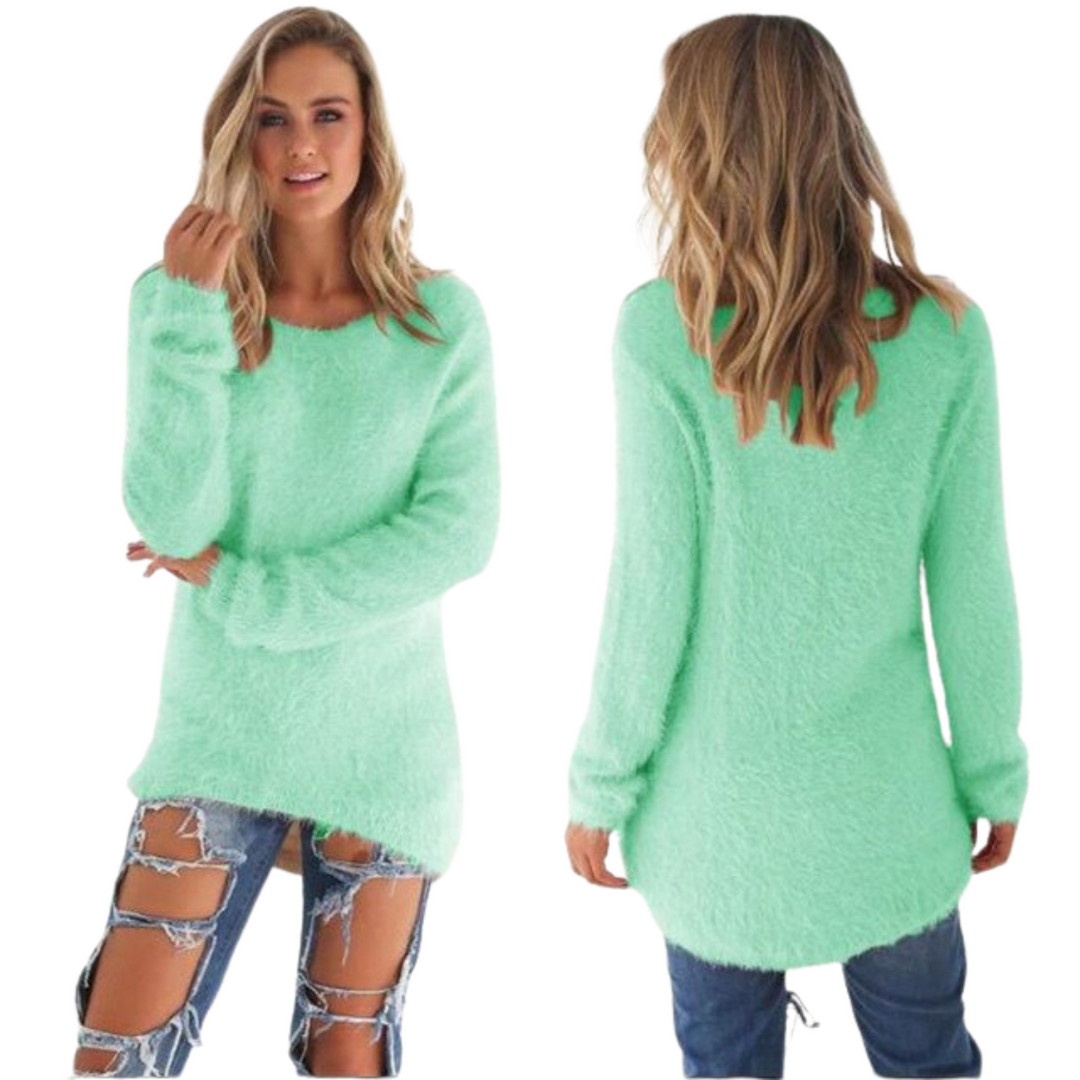 Casual Ladies Sweater - Ella-Green-S-State of Style