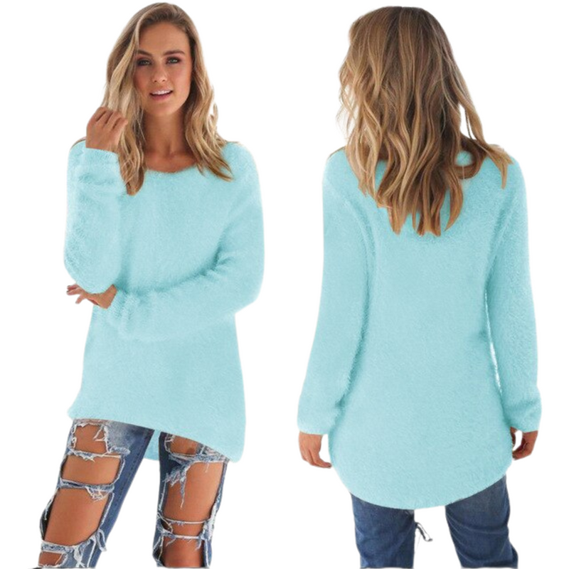 Casual Ladies Sweater - Ella-Heavenly Blue-S-State of Style