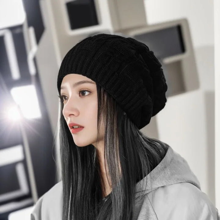 Casual Ladies Winter Beanie - Nina-Black-State of Style