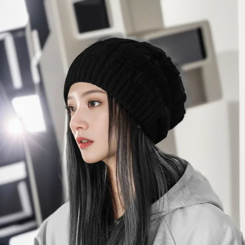Casual Ladies Winter Beanie - Nina-Black-State of Style