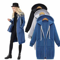 Casual Lang Women's Jacket - CozyZip-Black-M-State of Style
