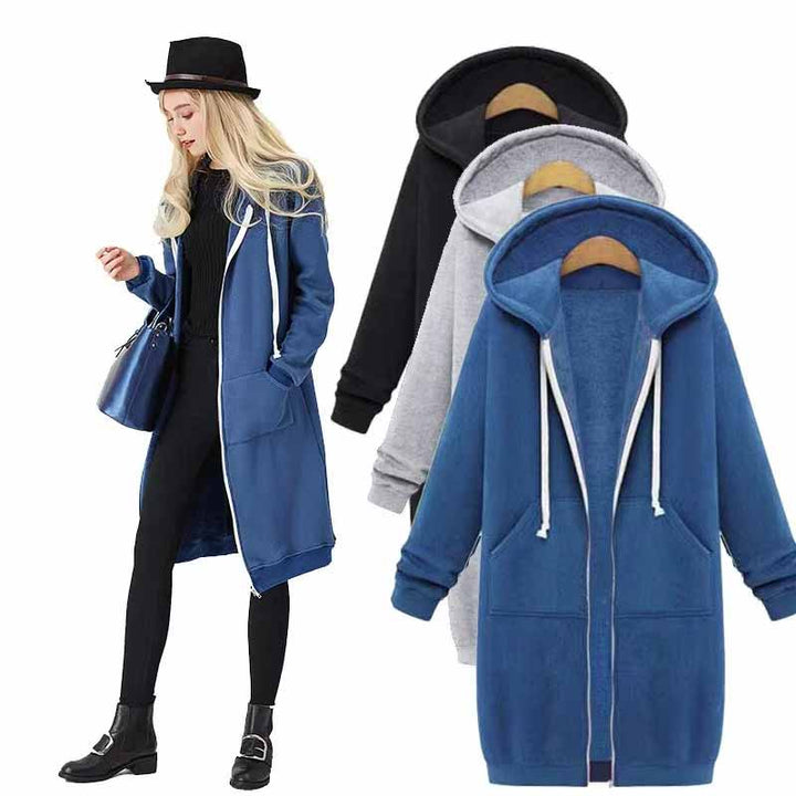 Casual Lang Women's Jacket - CozyZip-Black-M-State of Style