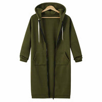 Casual Lang Women's Jacket - CozyZip-Olive green-M-State of Style