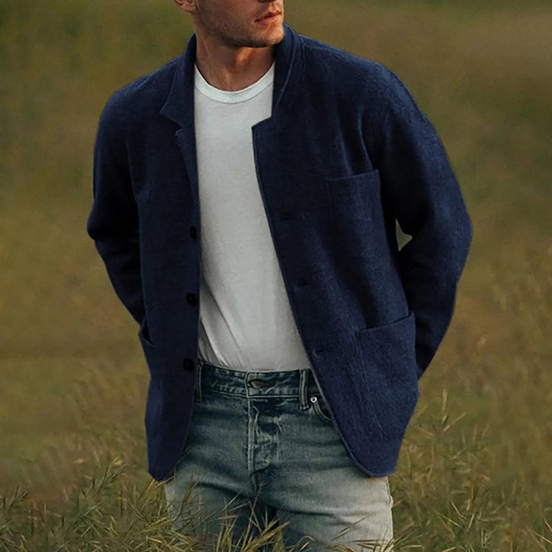 Casual Men's Blazer - Dante-Blue-S-State of Style