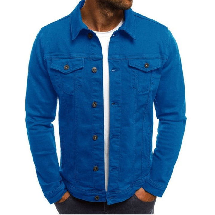 Casual Men's Denim Jacket - Mason-Blue-M-State of Style