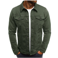 Casual Men's Denim Jacket - Mason-Green-M-State of Style