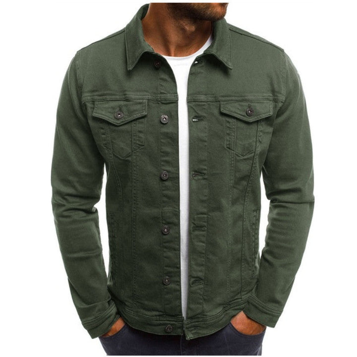 Casual Men's Denim Jacket - Mason-Green-M-State of Style
