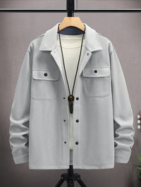 Casual Men's Jacket with Flap Pockets - Ruben-XS-State of Style